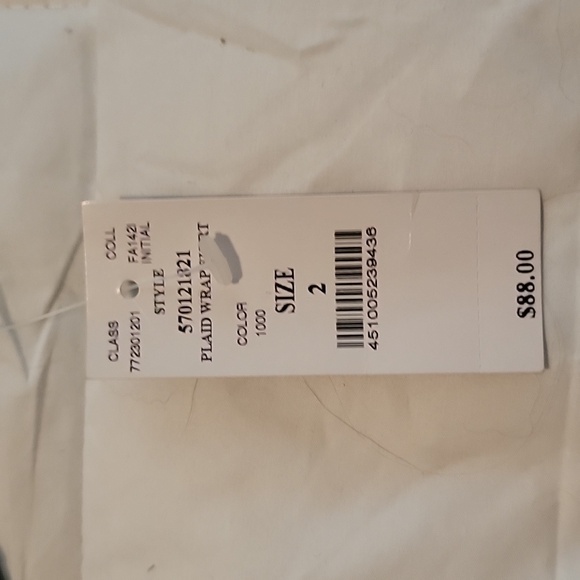 Plaid White House Black Market Skirt Size 2 - Picture 6 of 7